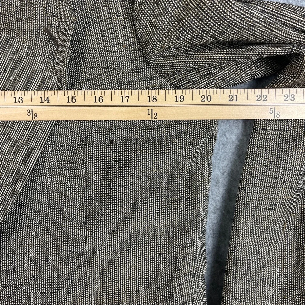 Vintage Emanuel Ungaro Blazer Sport Coat Mens 38R Gray Tan Silk Tweed Italy